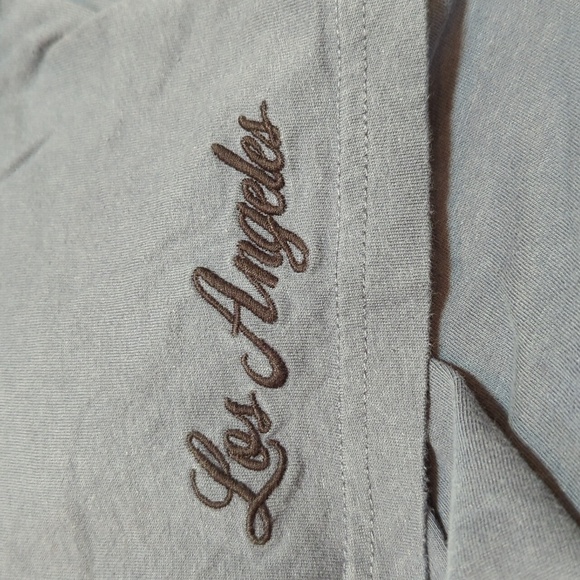 Hollister Men's Cotton Short Sleeve Tech Logo 70's Court side Ringer - Picture 8 of 8